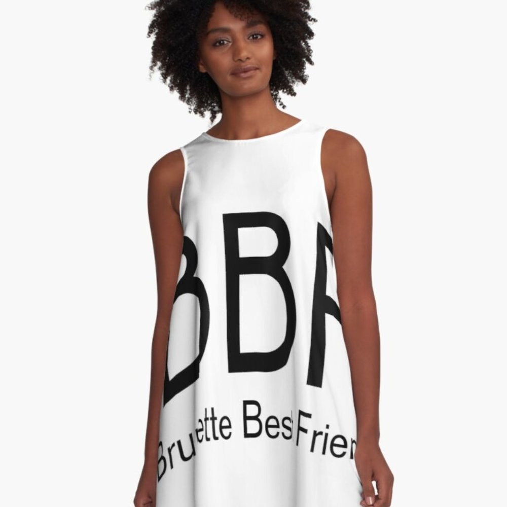 A Line Dress Brunette Best Friend BBF Besties  BFF